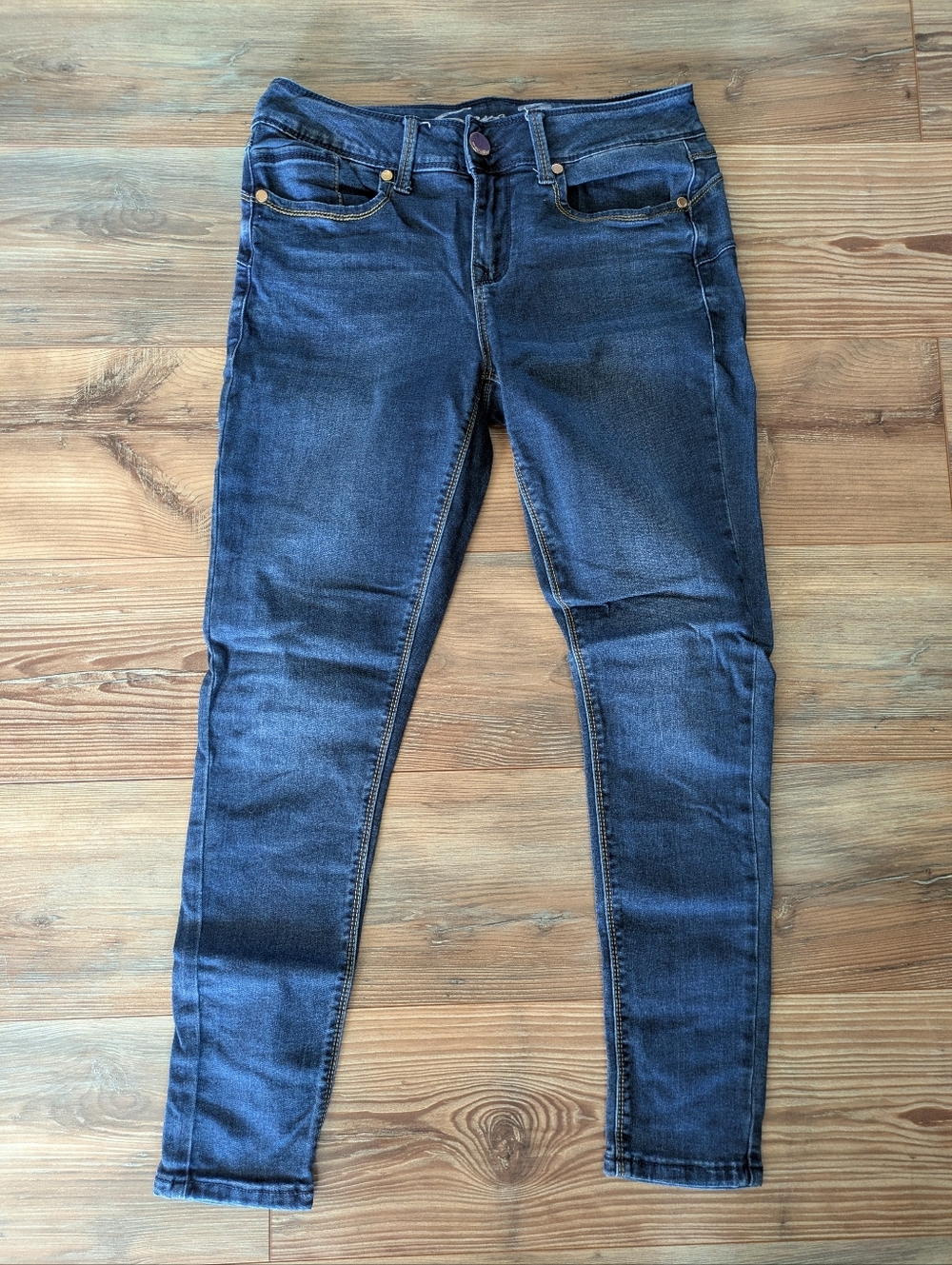 Seven7 Booty Shaper Legging Jegging Denim Jeans Dark Wash 8